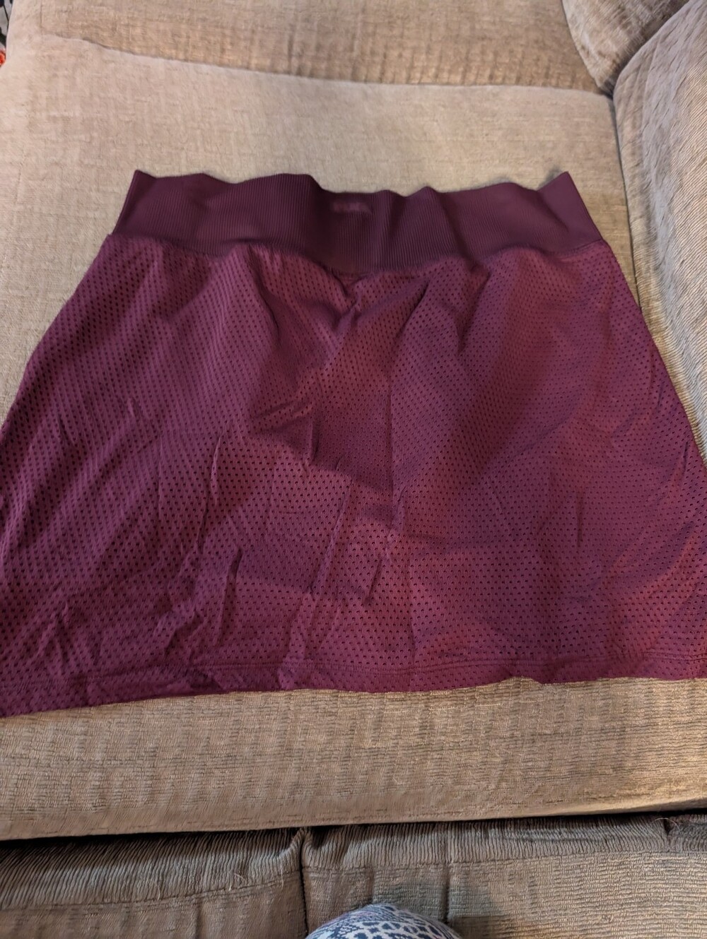 Pink! Perforated Tennis Skirt W Shorts